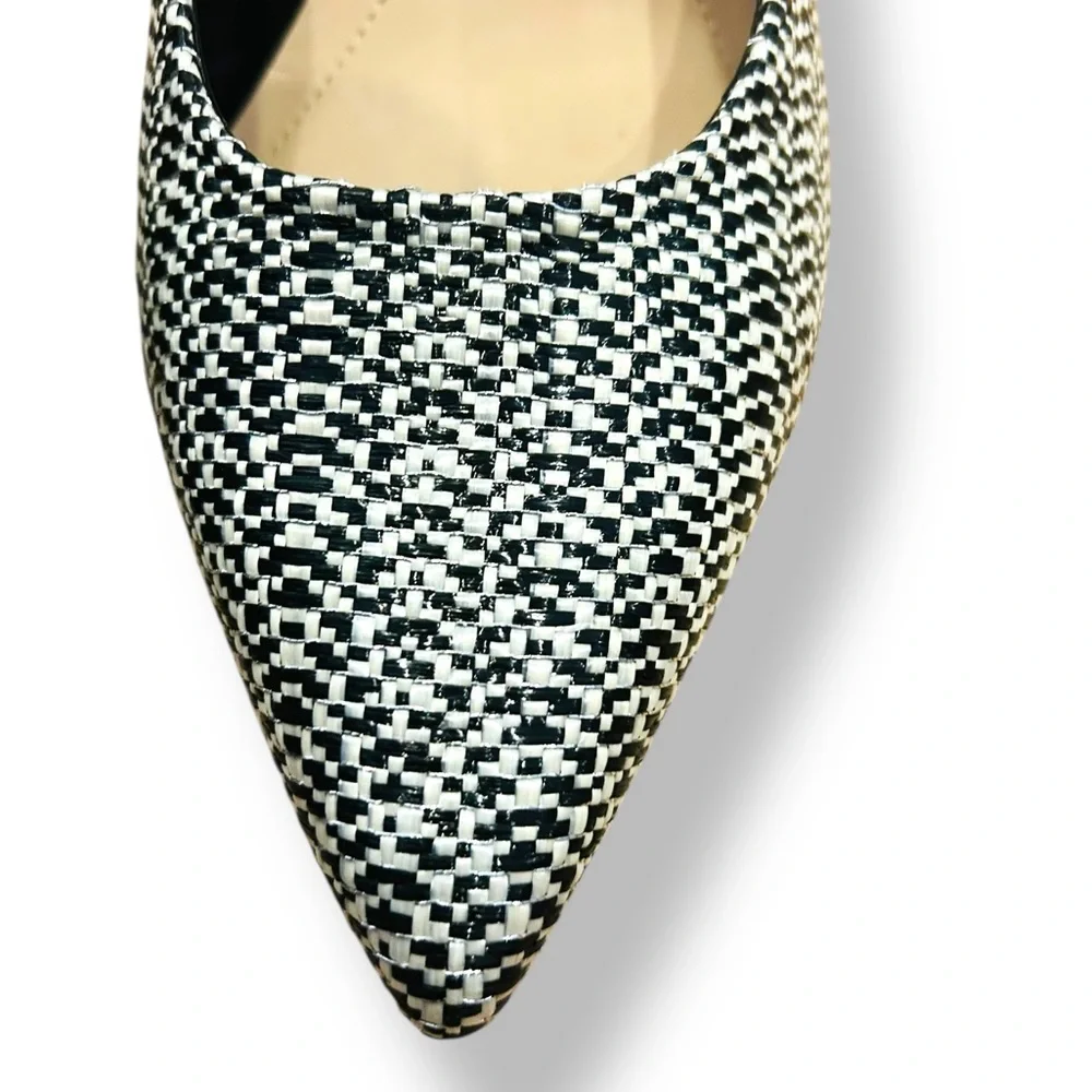 Alfani Step ’N Flex Jeules Black White Tweed Pointed Toe Heels Size 10M – NEW - Picture 7 of 14